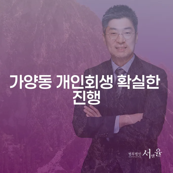 가양동 개인회생 확실한 진행