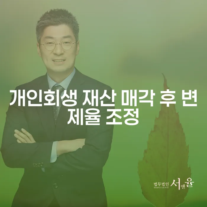 개인회생 재산 매각 후 변제율 조정, 어떻게 해야 할까?